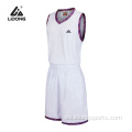 Wholesale escuela de baloncesto uniforme conjunto de camisetas de baloncesto